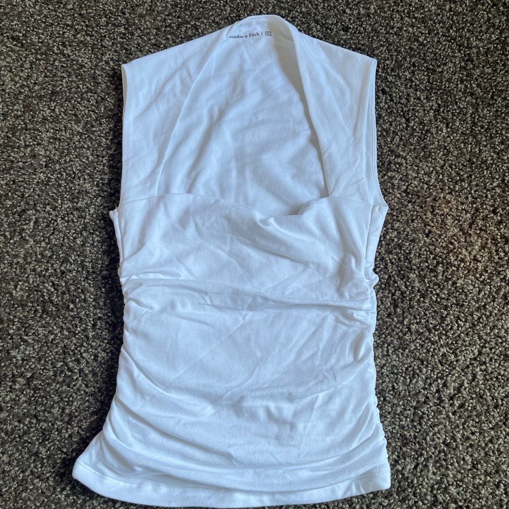 Abercrombie & Fitch White Muscle Tee